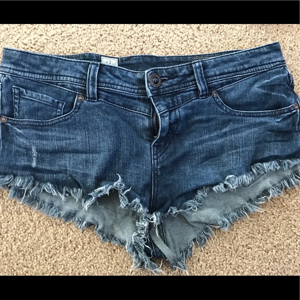 Volcom Dark Wash Jean Shorts